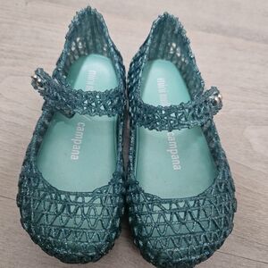 Mini Melissa - Campana - Green Glitter - Size 7